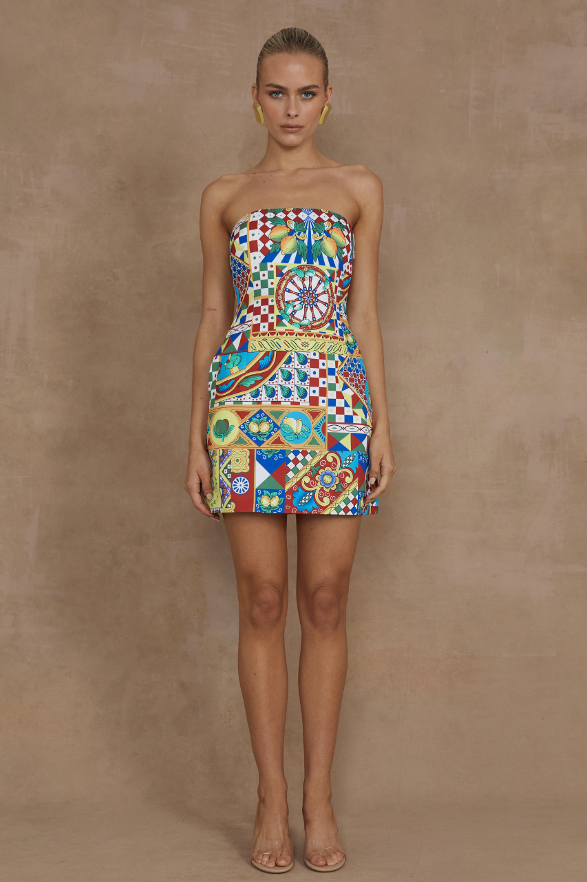 Clementine Mini Dress - Phaedra Print