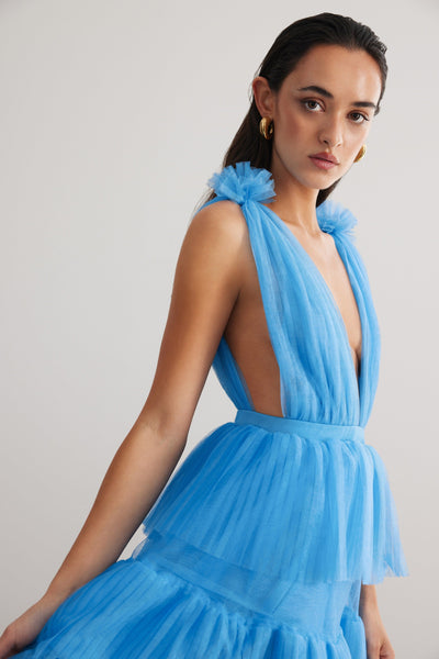 Zendaya Dress - Blue - SHOPJAUS - JAUS