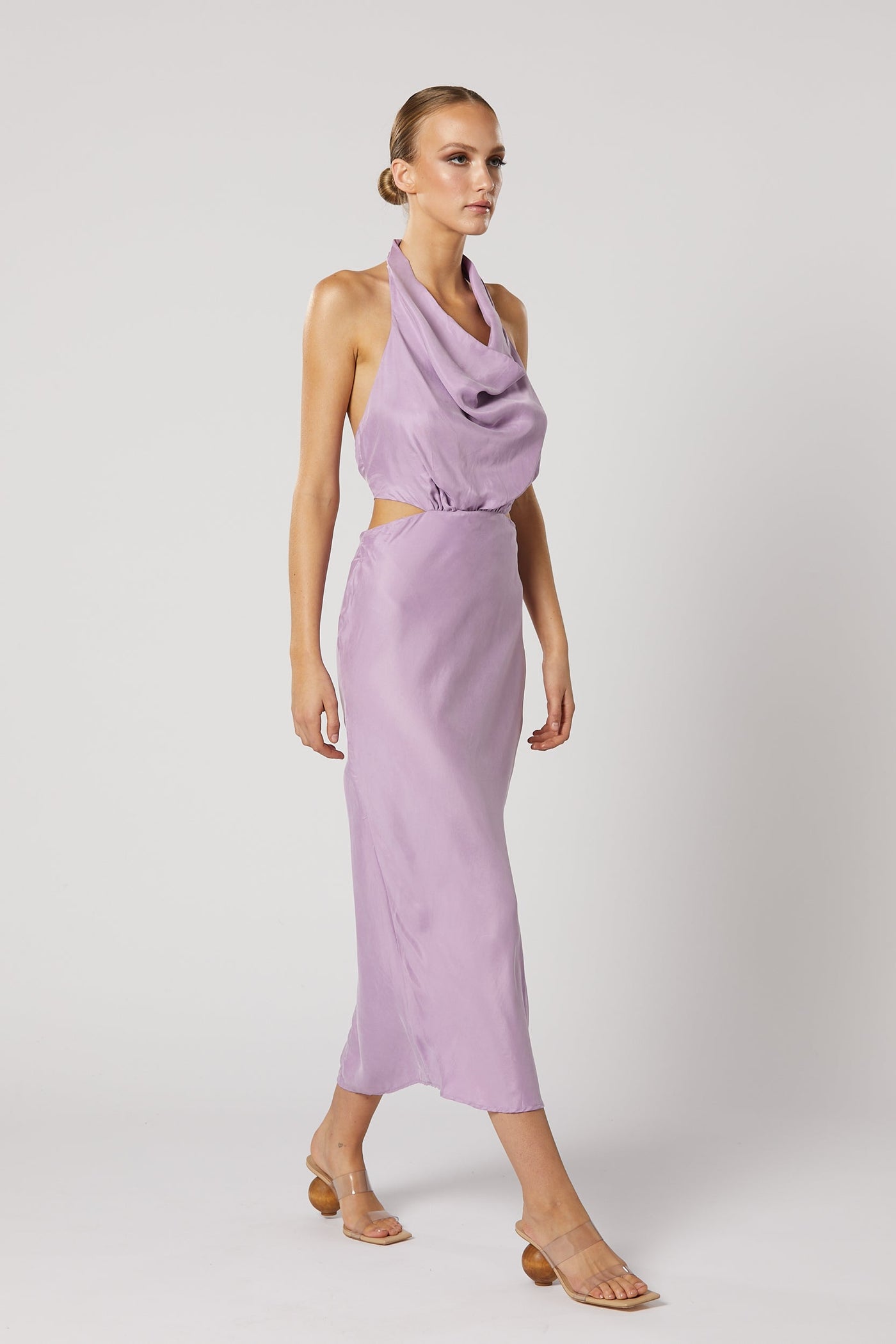 Avery Cowl Dress - Lilac - SHOPJAUS - JAUS