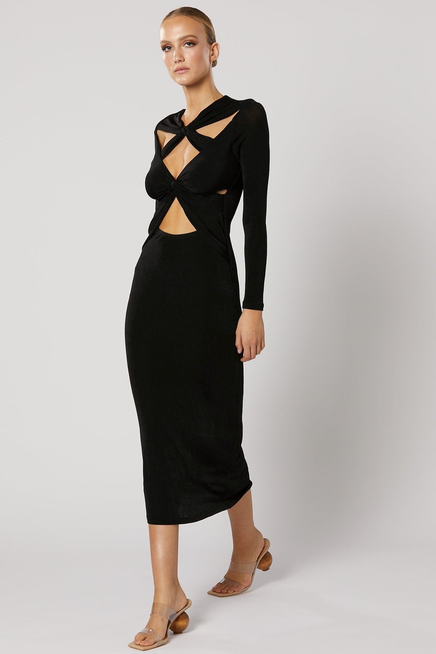 Ithaca Cut Out Dress - Black - SHOPJAUS - JAUS