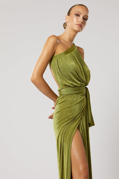 Xenia Maxi Dress - Green - SHOPJAUS - JAUS