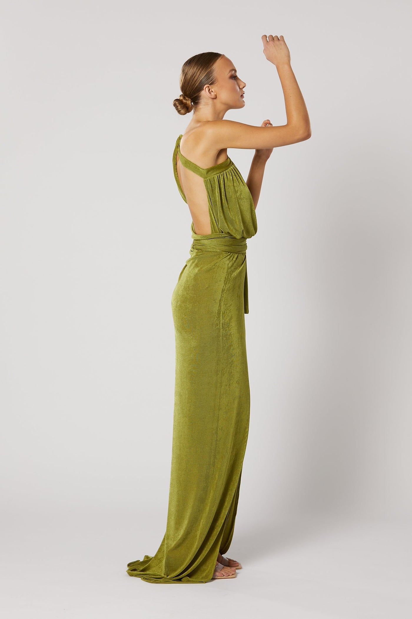 Xenia Maxi Dress - Green - SHOPJAUS - JAUS