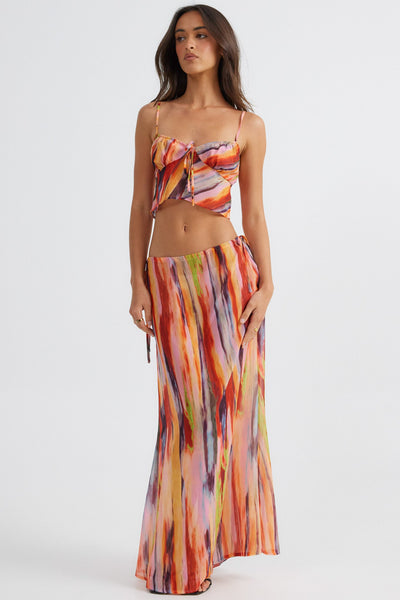 St Barts Maxi Skirt - Print - SHOPJAUS - JAUS