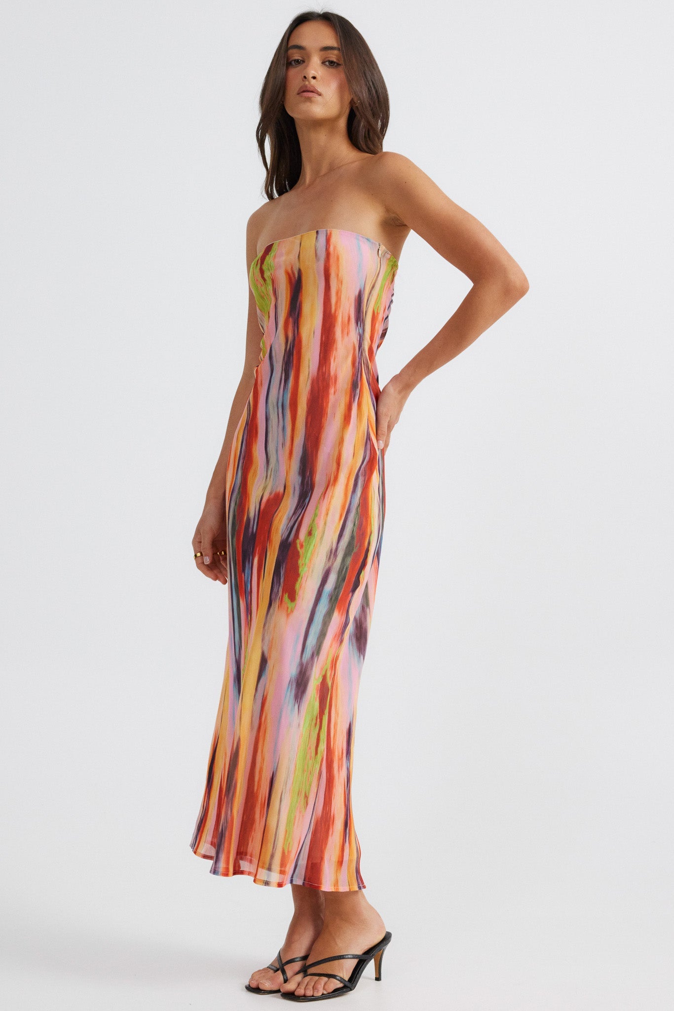 St Barts Strapless Maxi Dress - Print - SHOPJAUS - JAUS