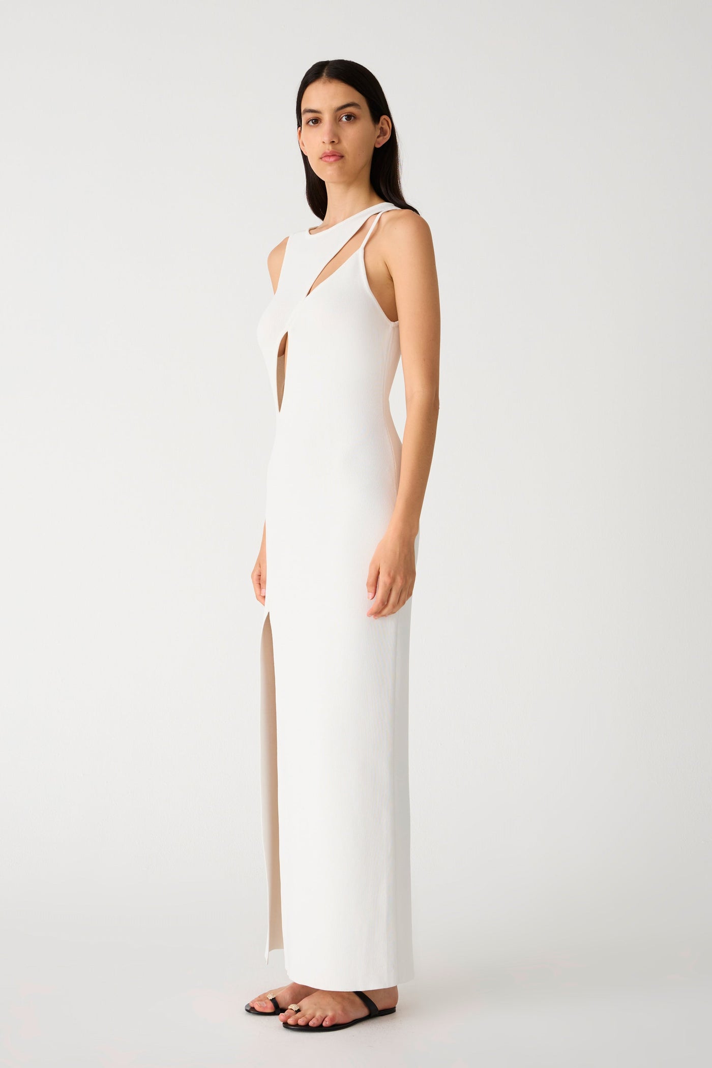 Misha Chloe Knit Maxi Dress - Ivory