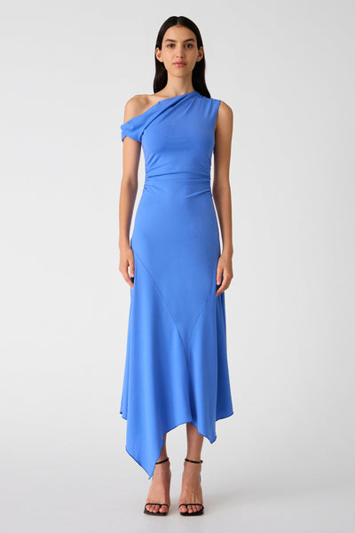 Misha Alma Jersey Midi Dress - Cornflower Blue