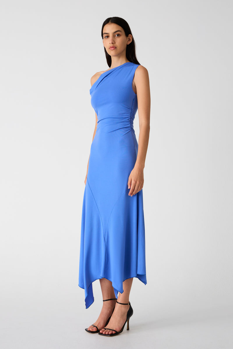 Misha Alma Jersey Midi Dress - Cornflower Blue