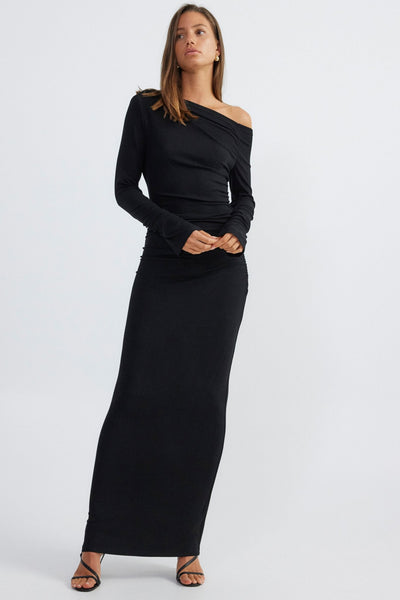 Reyna Maxi Dress - Black