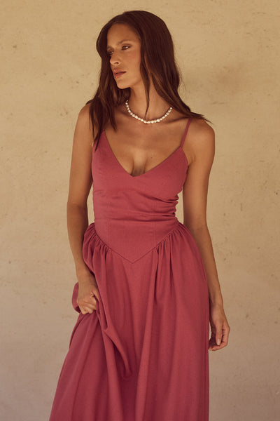 Zepha Maxi Dress - Rose