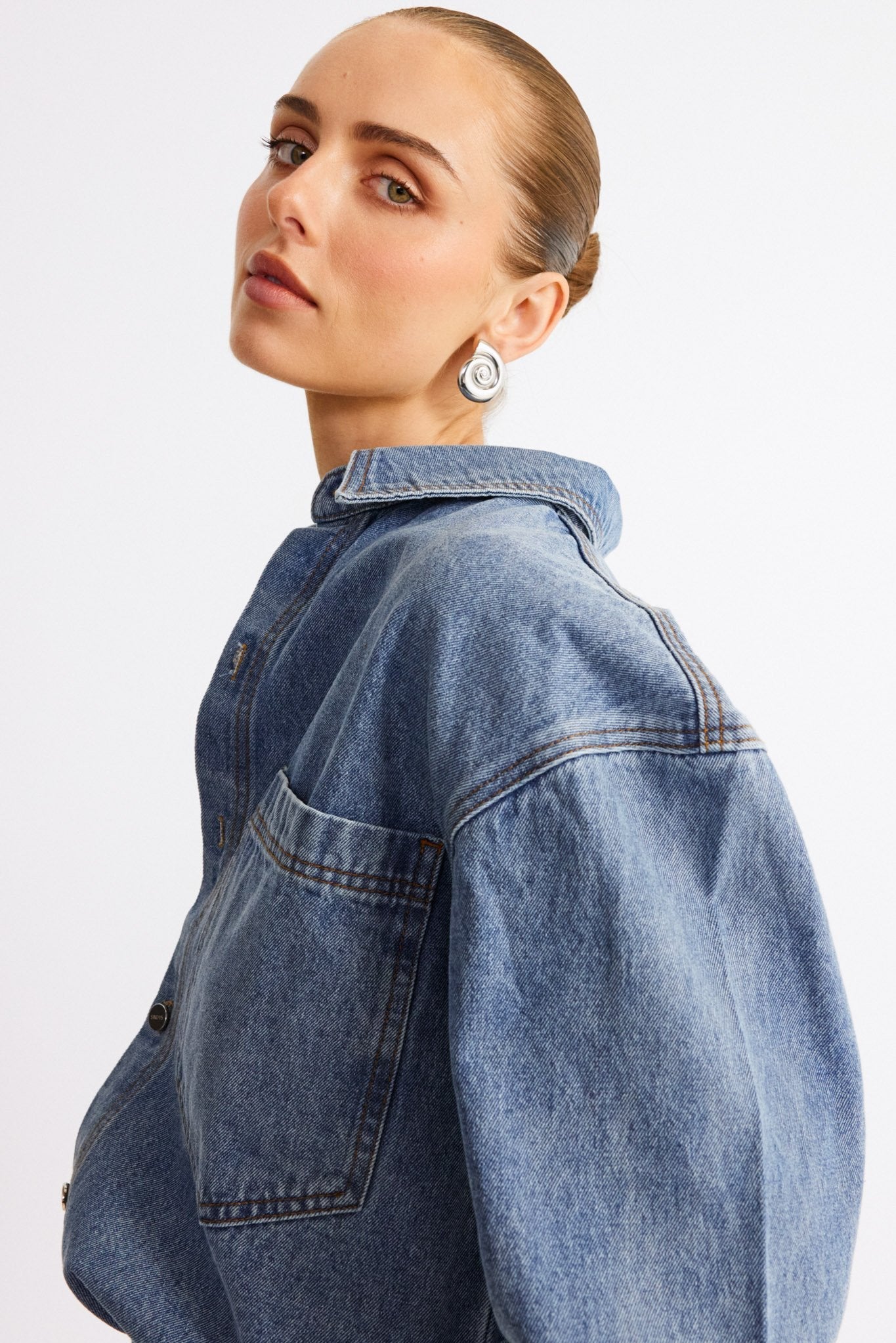 Eve Denim Shirt - Vintage Blue