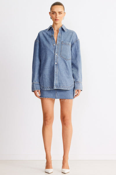 Eve Denim Shirt - Vintage Blue