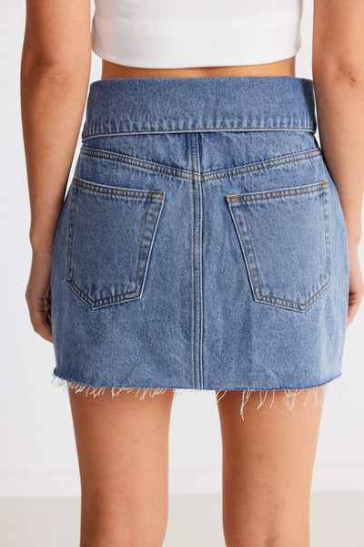 Eve Denim Skirt - Denim