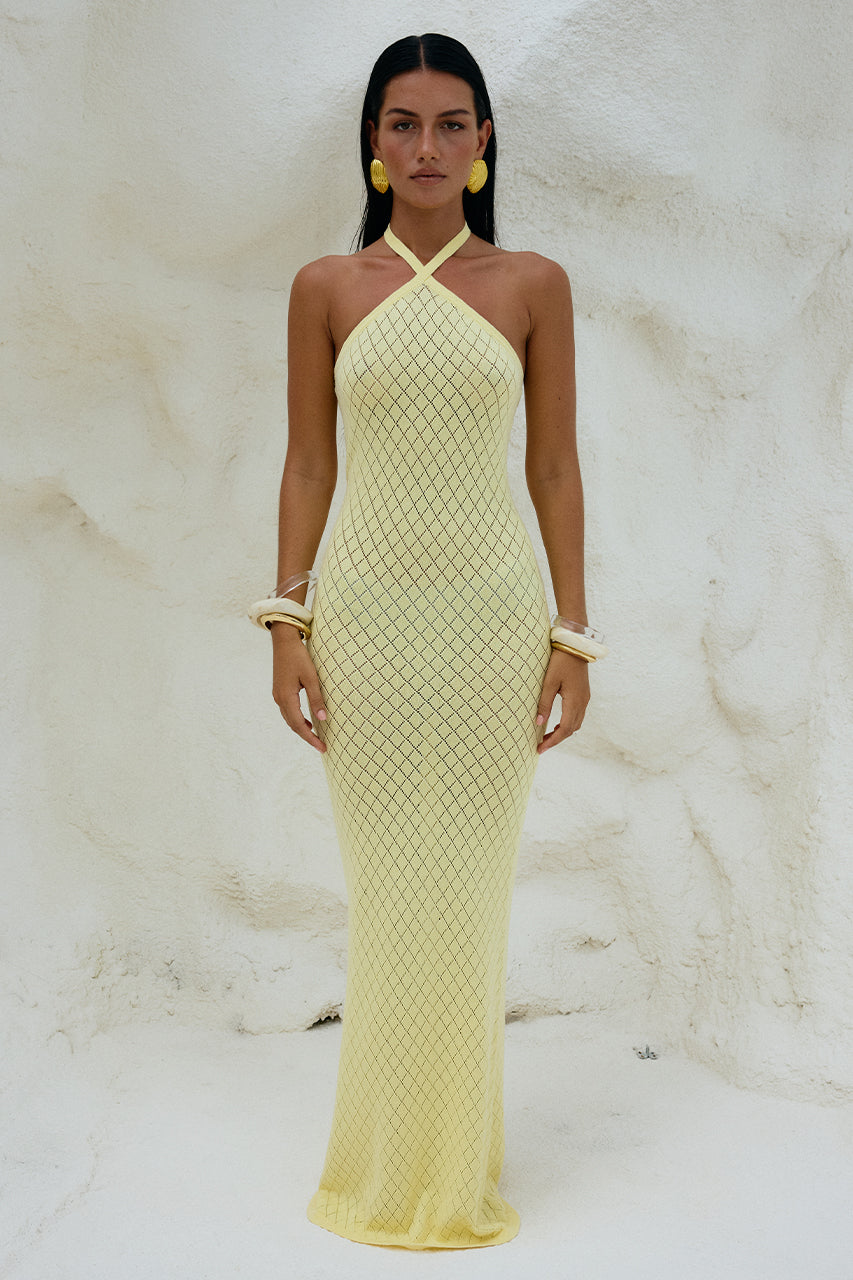 Sima Maxi Dress - Lemon