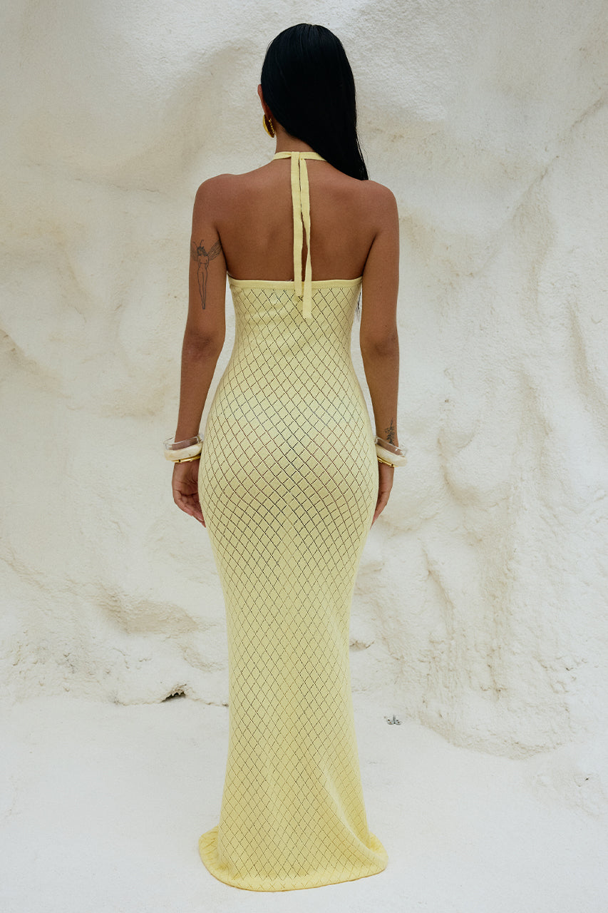 Sima Maxi Dress - Lemon