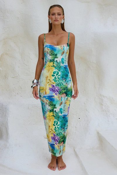 Deia Midi Dress - Esme Print