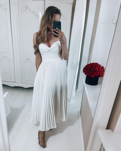 Hailey Dress - White - SHOPJAUS - JAUS