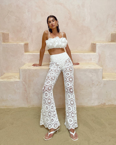 Sardinia Pants - White - SHOPJAUS - JAUS