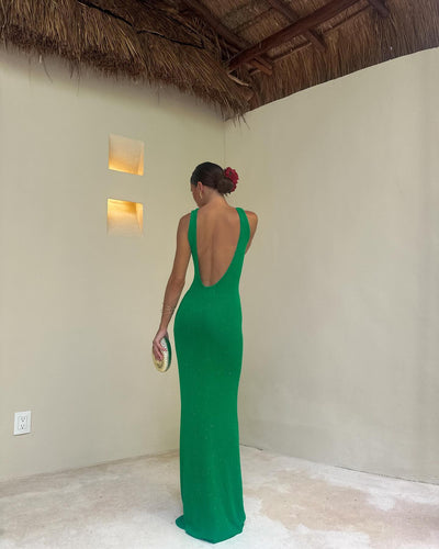 Adrianna Maxi Dress - Green - SHOPJAUS - JAUS