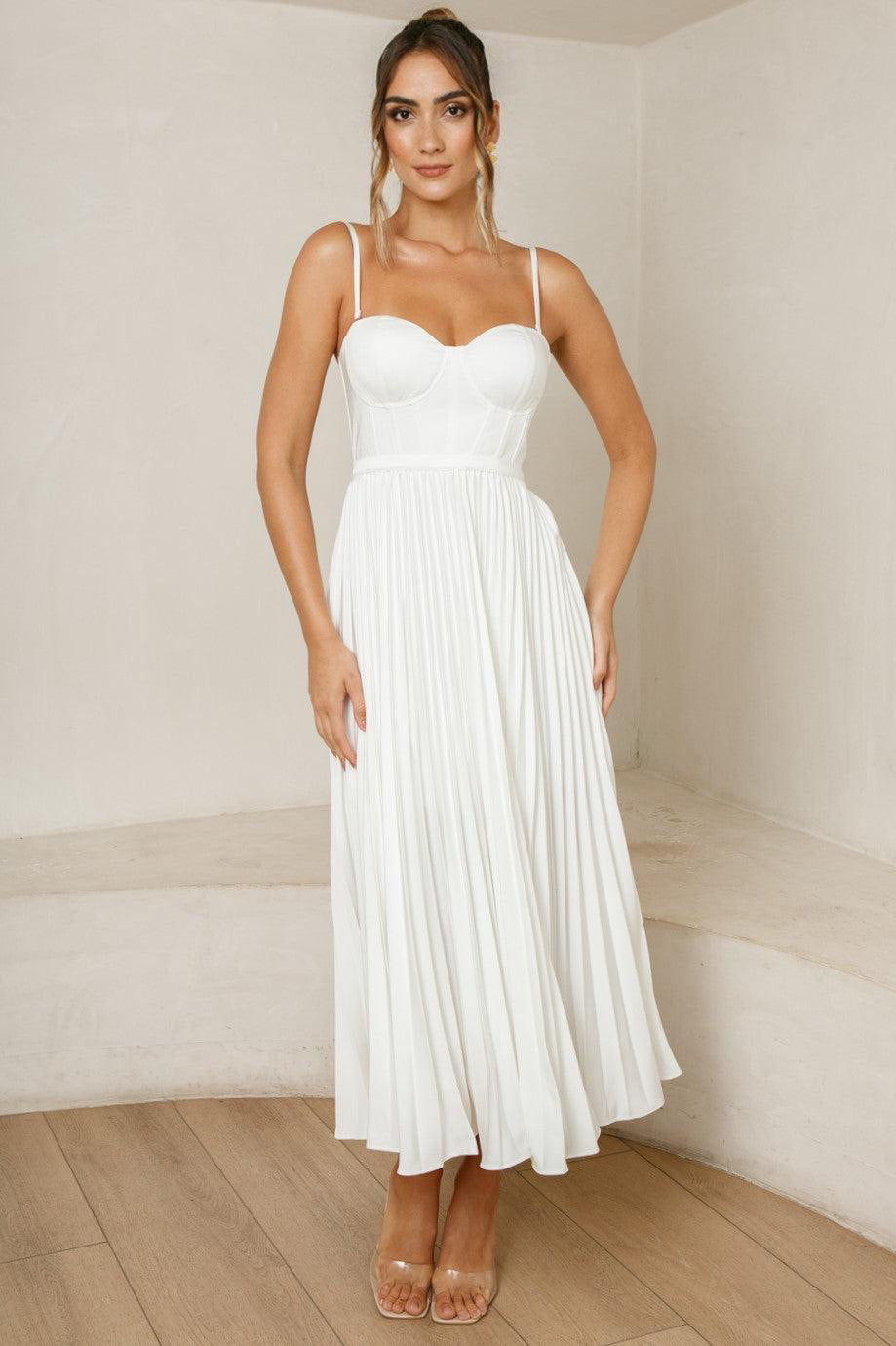 Milan Dress - White - SHOPJAUS - JAUS