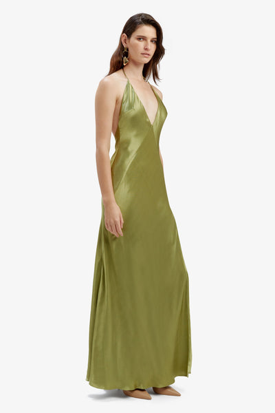 Yve Halter Dress - Khaki