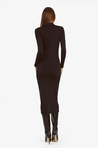 Lorel Midi Dress - Black