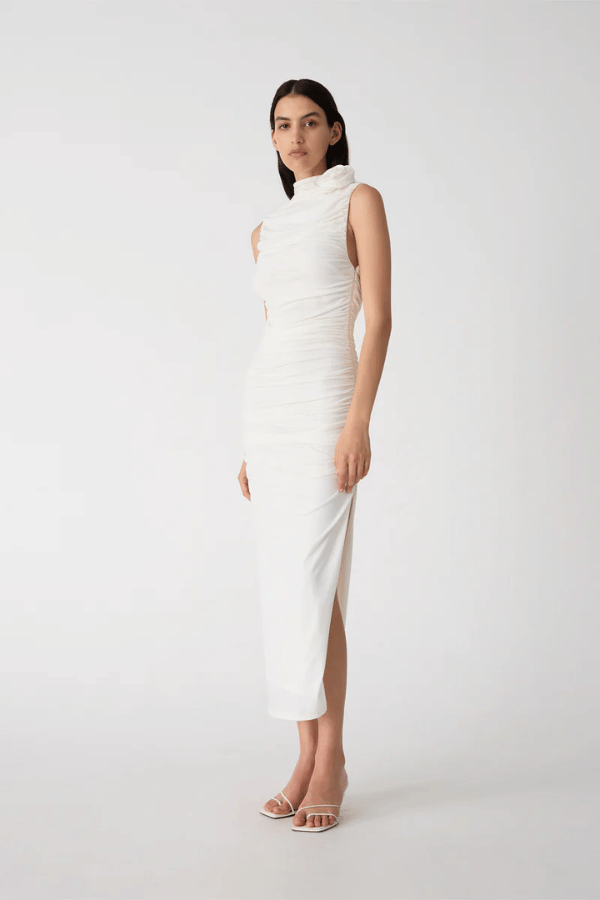 Misha Frankie Midi Dress - Ivory