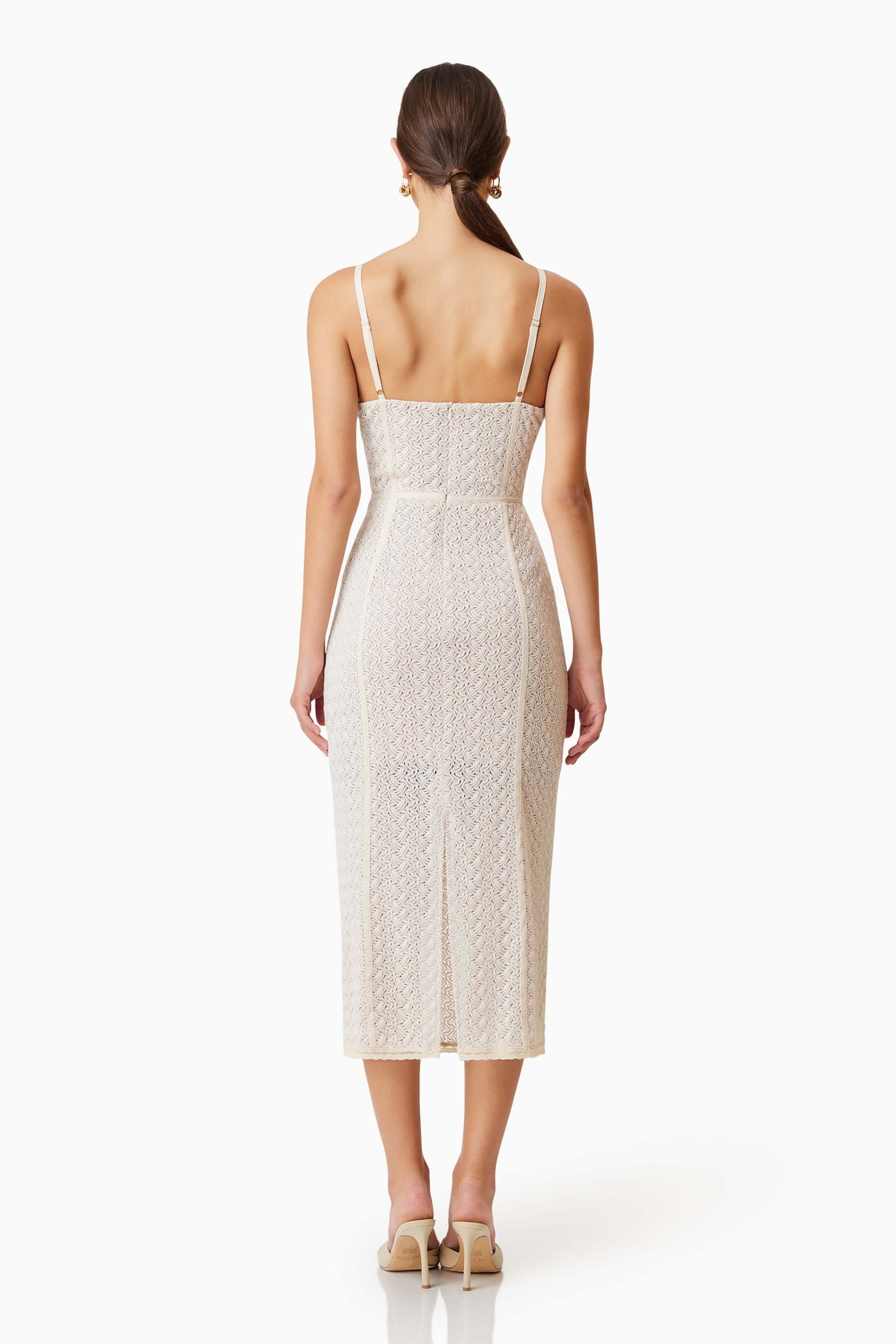 Bella Cocktail Midi Dress - Ivory