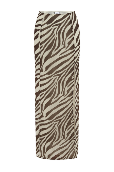 Belini Maxi Skirt - Zebra Chocolate - SHOPJAUS - JAUS