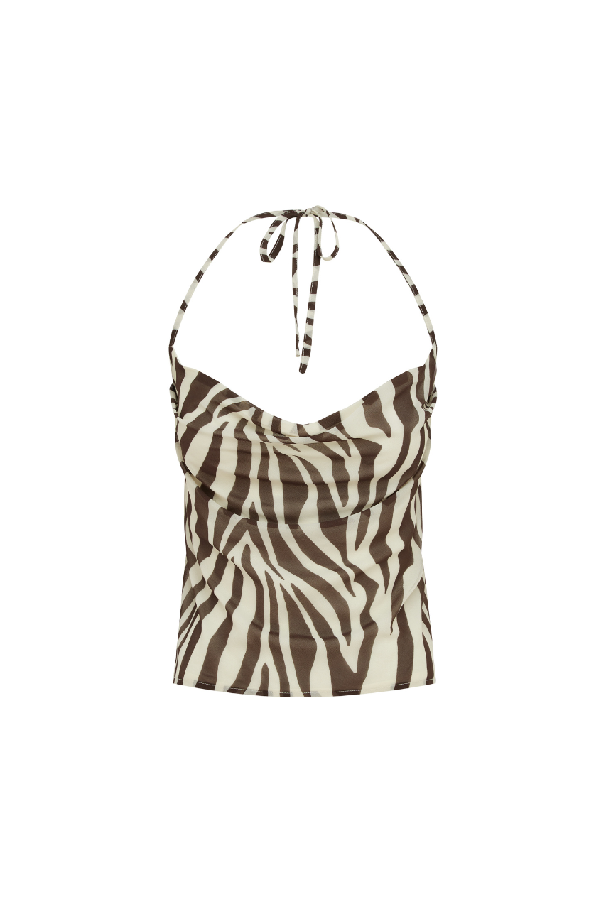 Belini Top - Zebra Chocolate - SHOPJAUS - JAUS