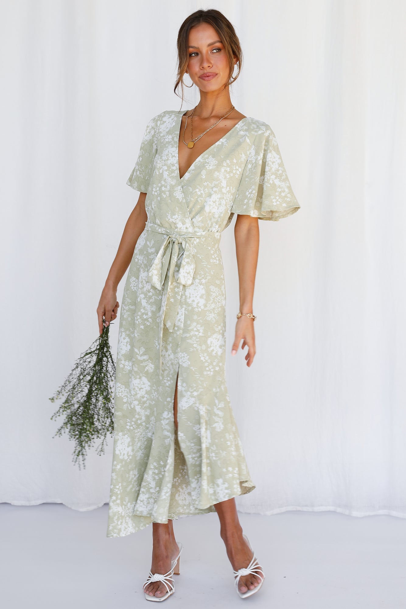 Kiyah Maxi Dress - Pistachio - SHOPJAUS - JAUS