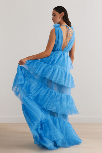 Zendaya Dress - Blue - SHOPJAUS - JAUS