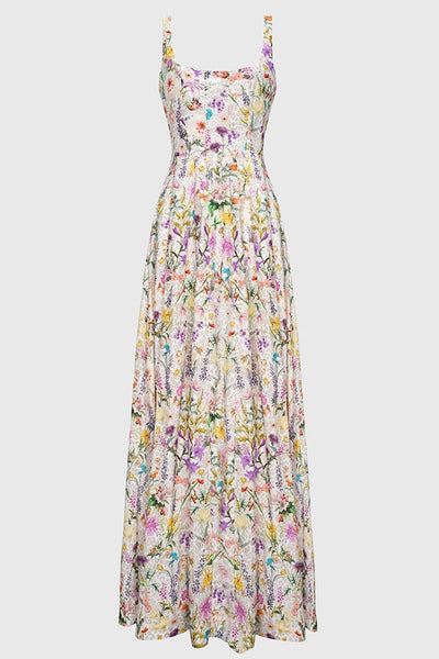 Claudette Dress - Multi Floral - SHOPJAUS - JAUS