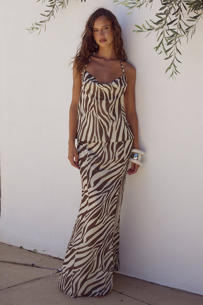 Belini Top - Zebra Chocolate - SHOPJAUS - JAUS