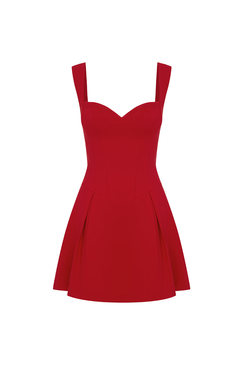 Beth Mini Dress - Cherry