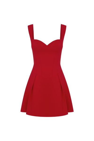 Beth Mini Dress - Cherry