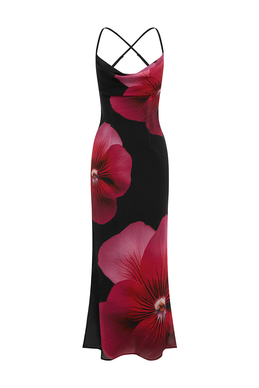 Bridget Maxi Dress - Pink Flower