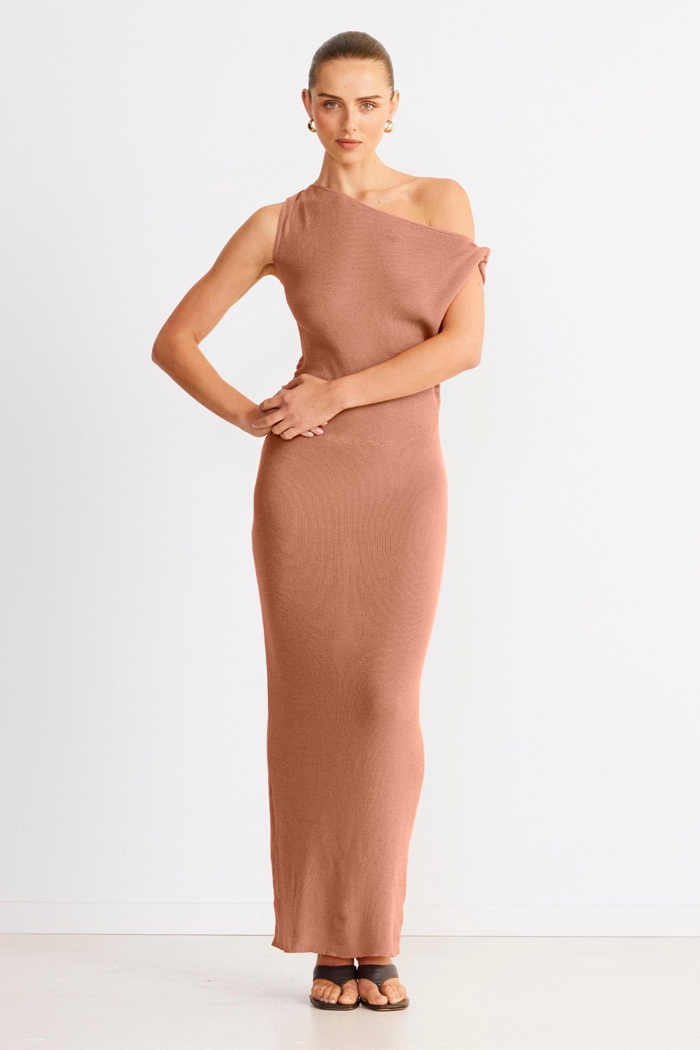 Calina Maxi Dress - Clay