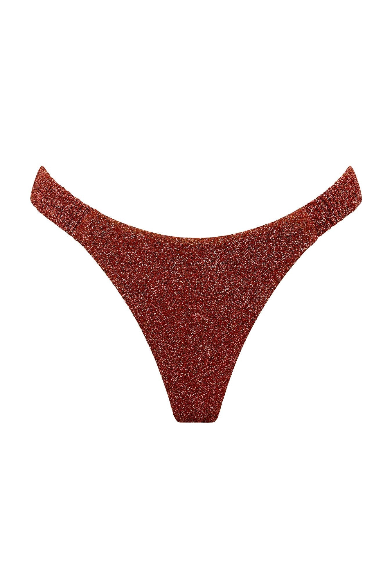 Nookie Dynasty Scrunchie Thong - Rust - SHOPJAUS - JAUS