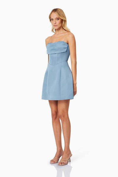 Coralie Cocktail Dress - Steel Blue