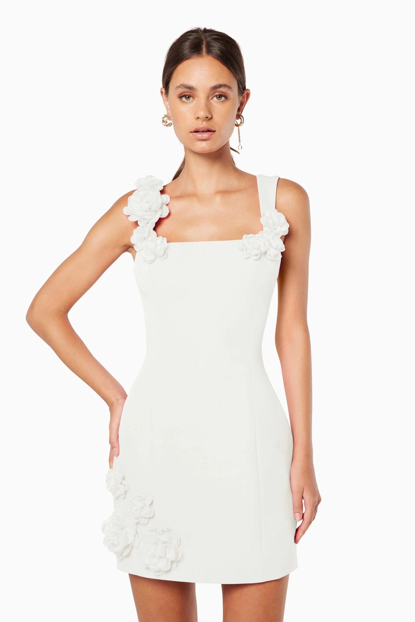 Trompe Dress - White