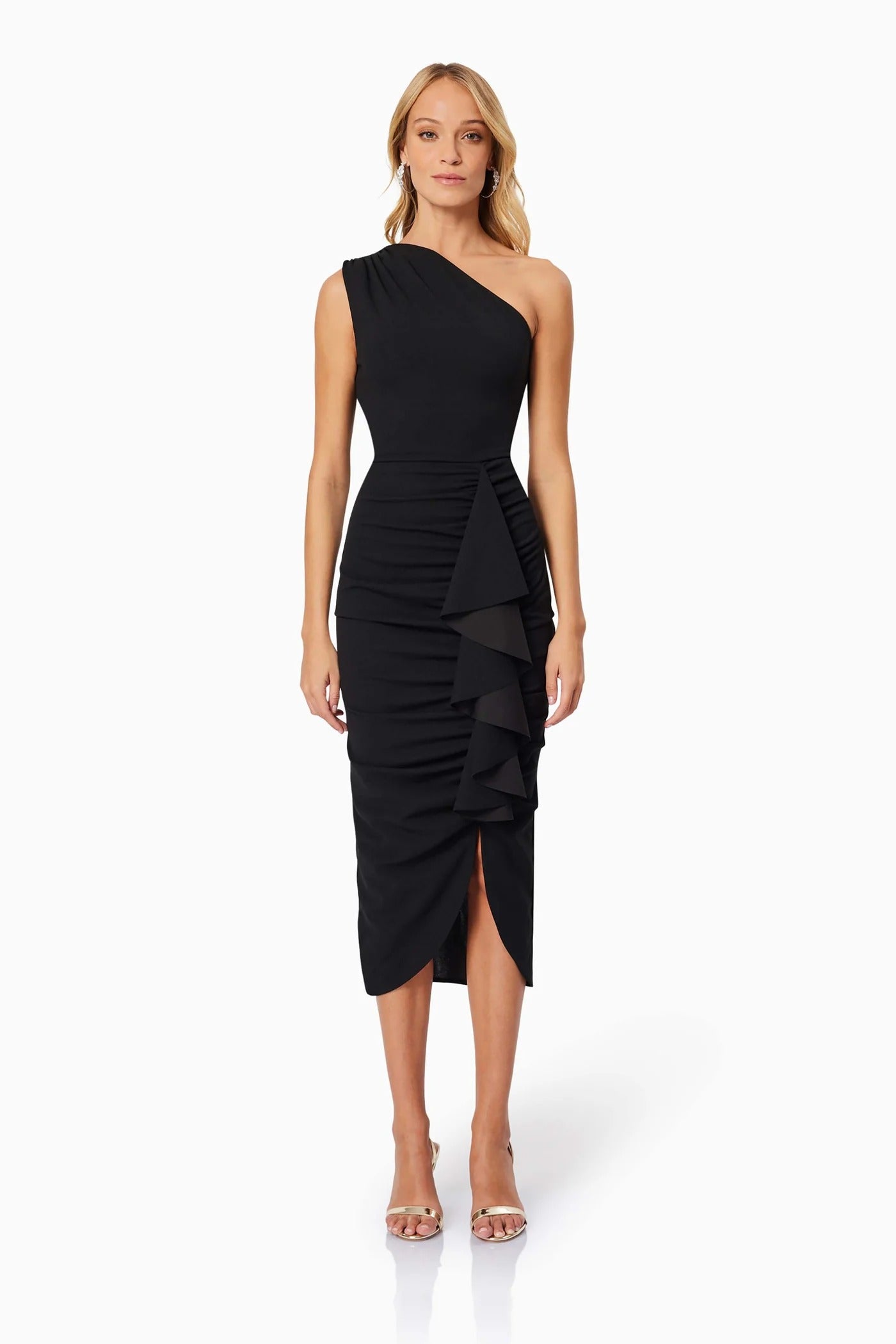 Jade Midi Dress - Black