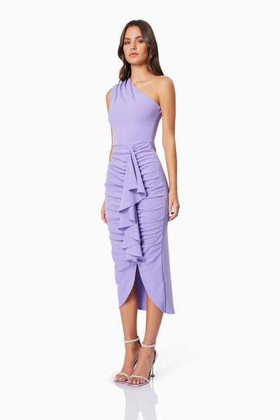 Jade Midi Dress - Purple