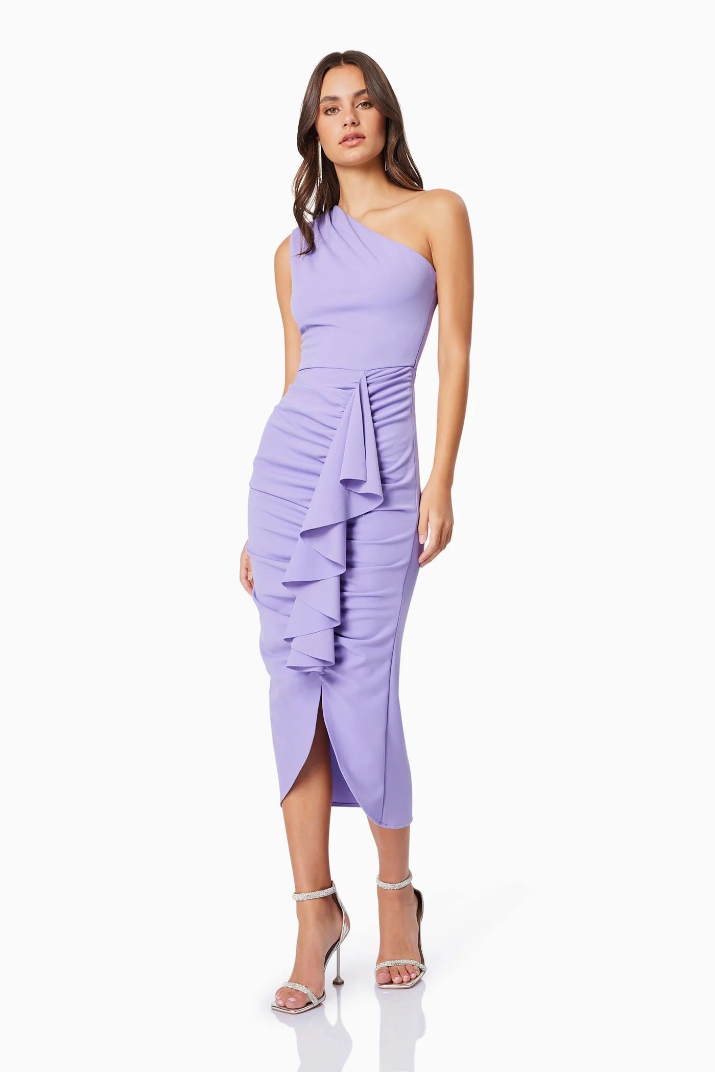 Jade Midi Dress - Purple