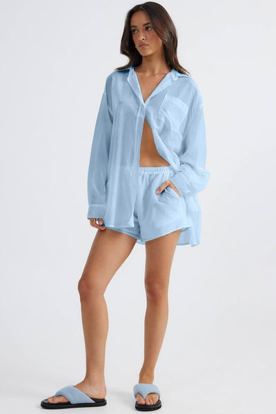 Thea Short - Baby Blue - SHOPJAUS - JAUS