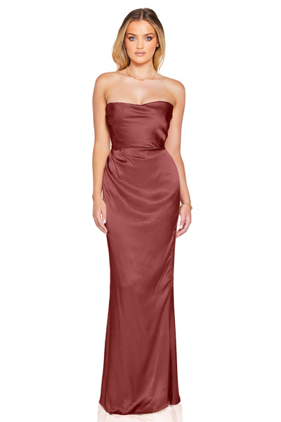 Nookie Emelie Strapless Gown - Desert Rose - SHOPJAUS - JAUS