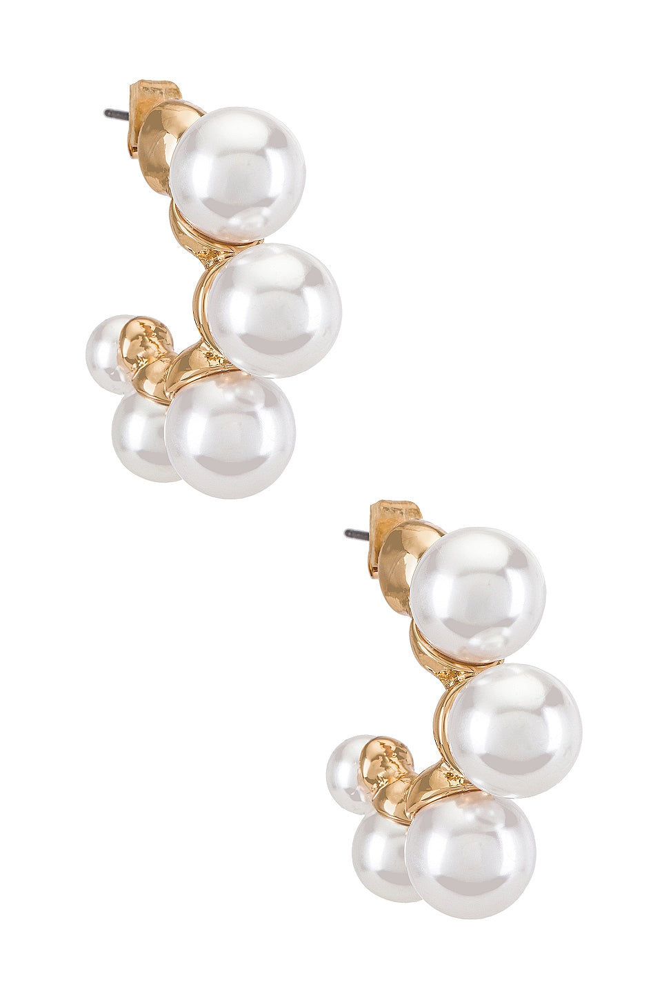 Large Pearl Mini Hoops - SHOPJAUS - JAUS