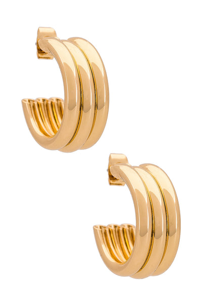 Small Hoop Earrings - 18k Gold Plated - SHOPJAUS - JAUS