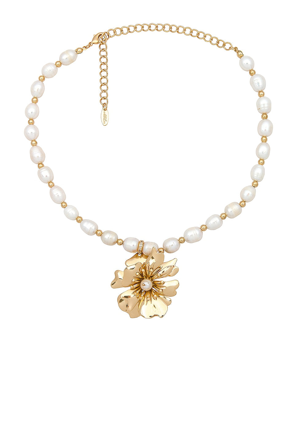 Pearl And Floral Necklace - SHOPJAUS - JAUS