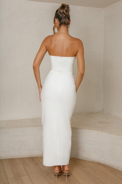 Eva Maxi Dress - White - SHOPJAUS - JAUS