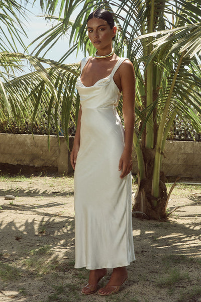 Havana Midi Dress - Ivory